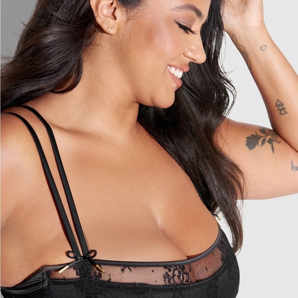 NIB Rosalind Layer Lace Bandeau Black - Picture 2 of 4